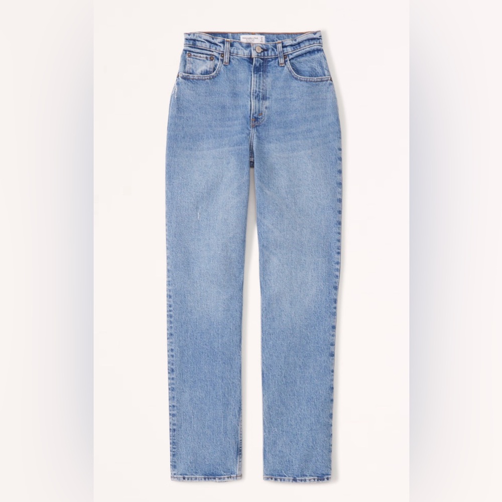 Abercrombie Curve Love Ultra High Rise 90s Straight Jean
